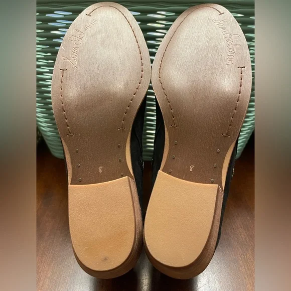 Sam Edelman Packer Bootie With Zipper - Black Nubuck Leather - Picture 8 of 8